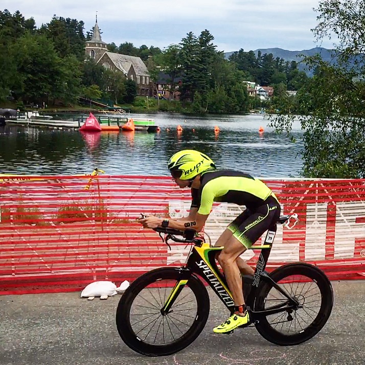 Coming around Mirror Lake to finish Lap 1 of 2